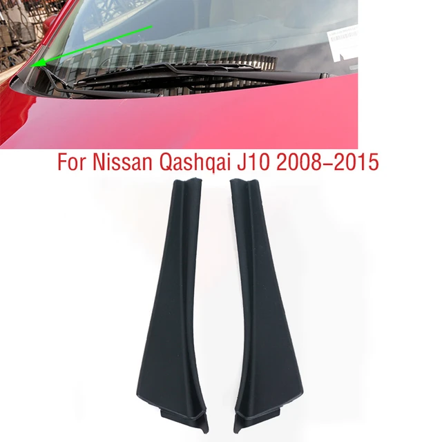 2PCS Für Nissan Qashqai J10 2008 2009 2010 2011 2012 2013 2014 2015 Frontscheibe  Wrap Ecke Trimmen Wischer side Trim Abdeckung Deckel - AliExpress