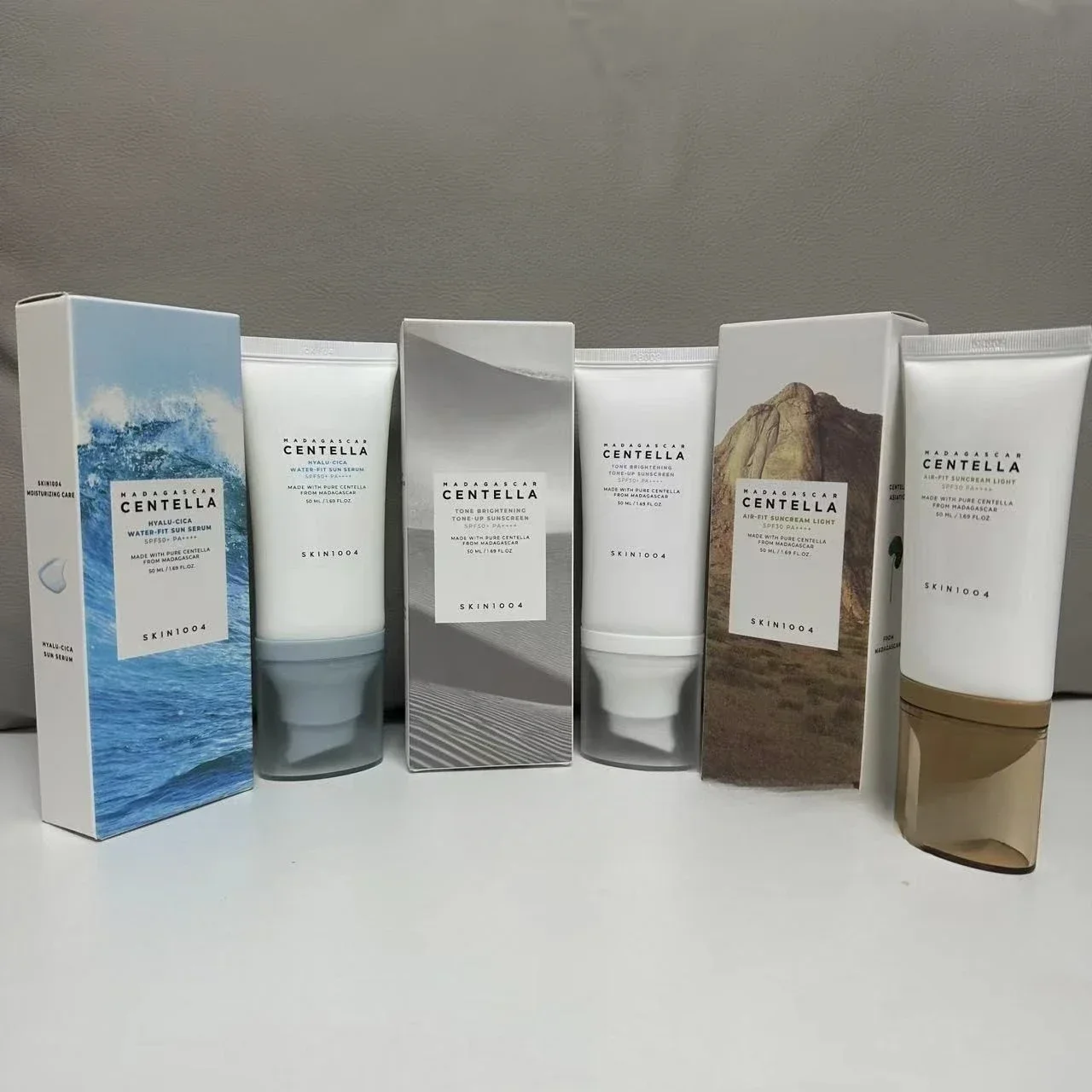 Skin1004 hyaluronic Acid Centella Asiatica Watery Sunscreen Facial sunscreen Body Sunscreen SPFSO+ PA++++ 50ml 3