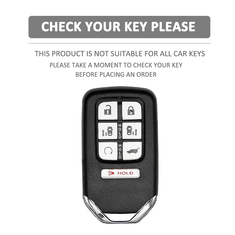 7 Button Silicone Car Fob Key Cover Case Protect Skin Bag Rubber Shell Holder for Honda Odyssey Remote Keychain key case key case cover car key shell remote control case cover