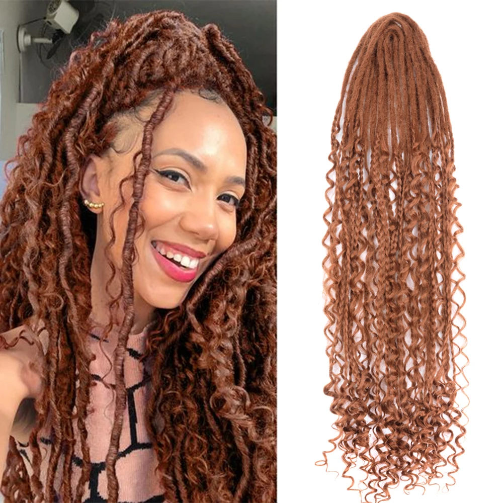 Synthetic Dreadlock Hair Extensions Hippie Style Boho Wavy Dreads