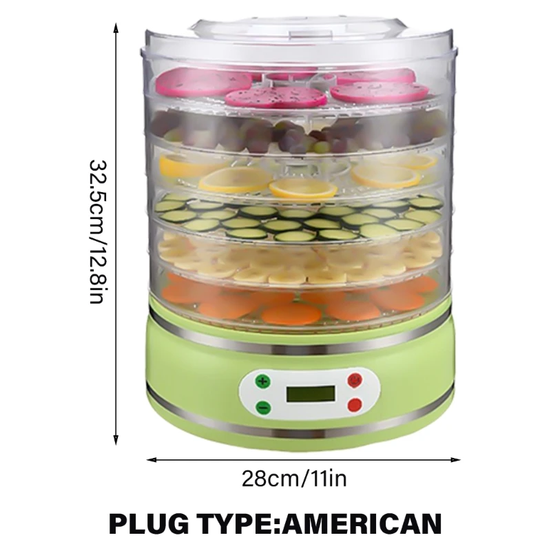 Dehydrator Machine 8 Stackable Trays Jerky Dryer Digital Adjustable Temperature Control Electric Preserver