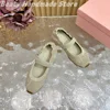 Retro Kid Suede Sewing Round-Toes Solid Basic Woman Ballet Flats Hollow Shallow Hook Anti-Slip Mary Janes Zapatos Mujer 35-41 6