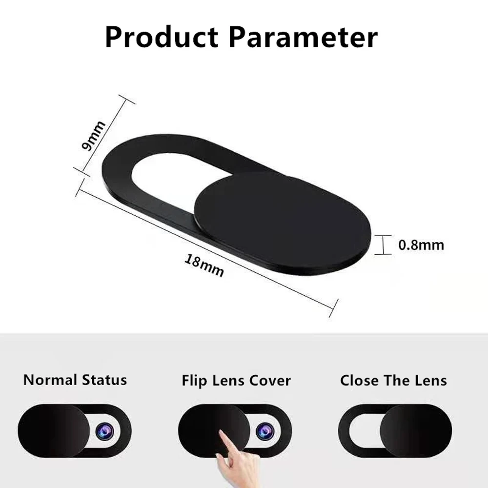 Privacy Slider Covers - Anti-Spy Webcam and Camera Protection for Laptops, Tablets, and Mobile Phones