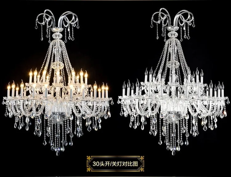 Extra Large Crystal Chandelier Lighting Foyer Lights