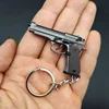 1:4 Scale Alloy M92 Pistol Mini Gun Metal Keychain M92 Pistol Keychain Fidget Toy PUBG Gun Gift Pubg Decoration Toys for Adult 2