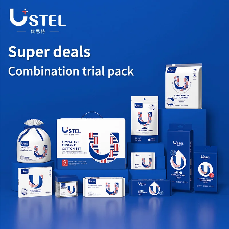 ustel-disposable-face-towelettes-compressed-cotton-soft-towel-wet-dry