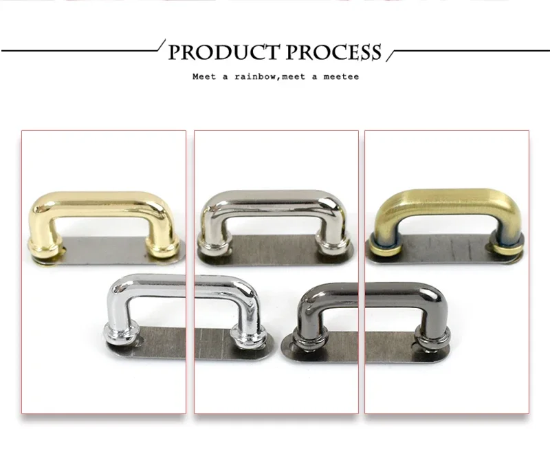 5/10/20Pcs 21mm Metal D-ring Buckles Arch Bridge with Screws Clasp Bag Handle Strap Connector Buckle Hardware Accessories