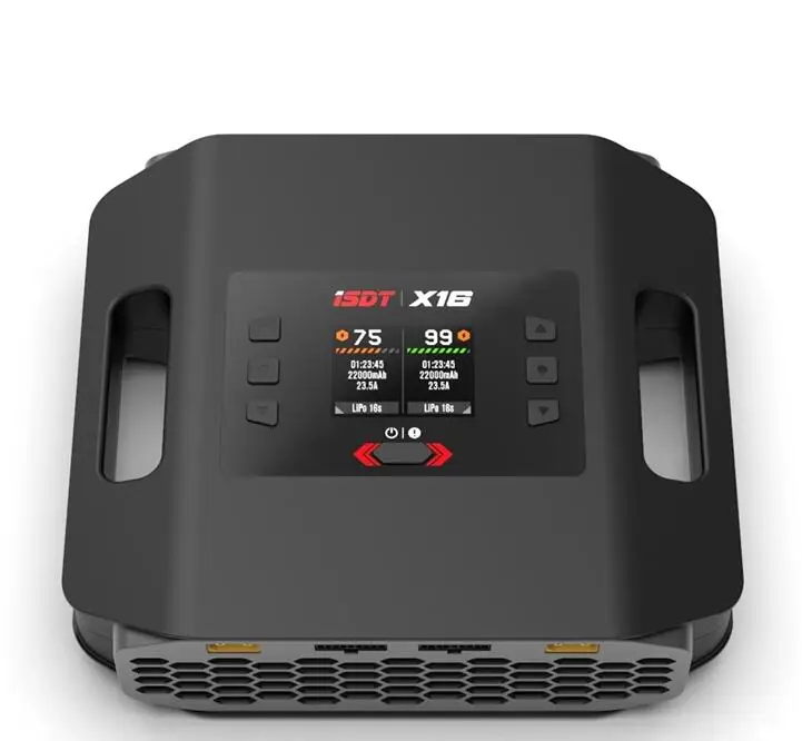 

ISDT X16 Charger 2X1100W 2200W 40A 2X20A Dual Channel Battery Charger for 2-16S Lipo Battery Rc Drone Car Boat Model APP control