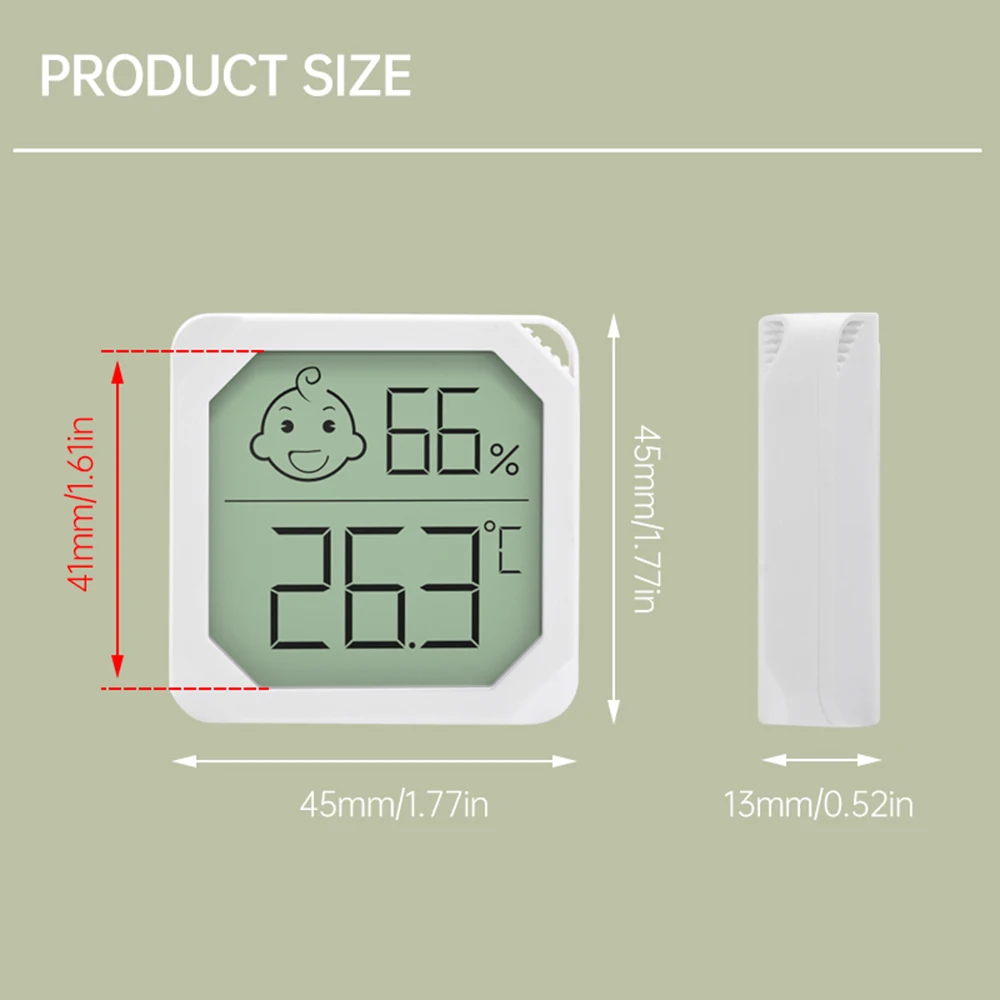 Digital Thermo-Hygrometer for Indoor Temperature and Humidity Monitoring