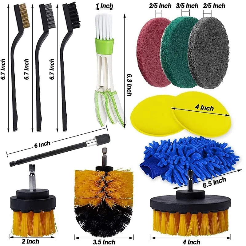  27Pcs Car Detailing Kit, Car Detailing Brush Set, Auto