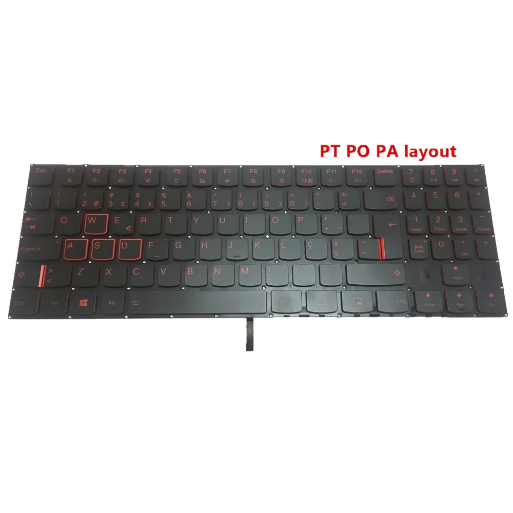 

Laptop New for IBM Legion Y520-15IKBM Y520-15IKBN PT PO Keyboard Red backlit PK131384B06 Portuguese Teclado