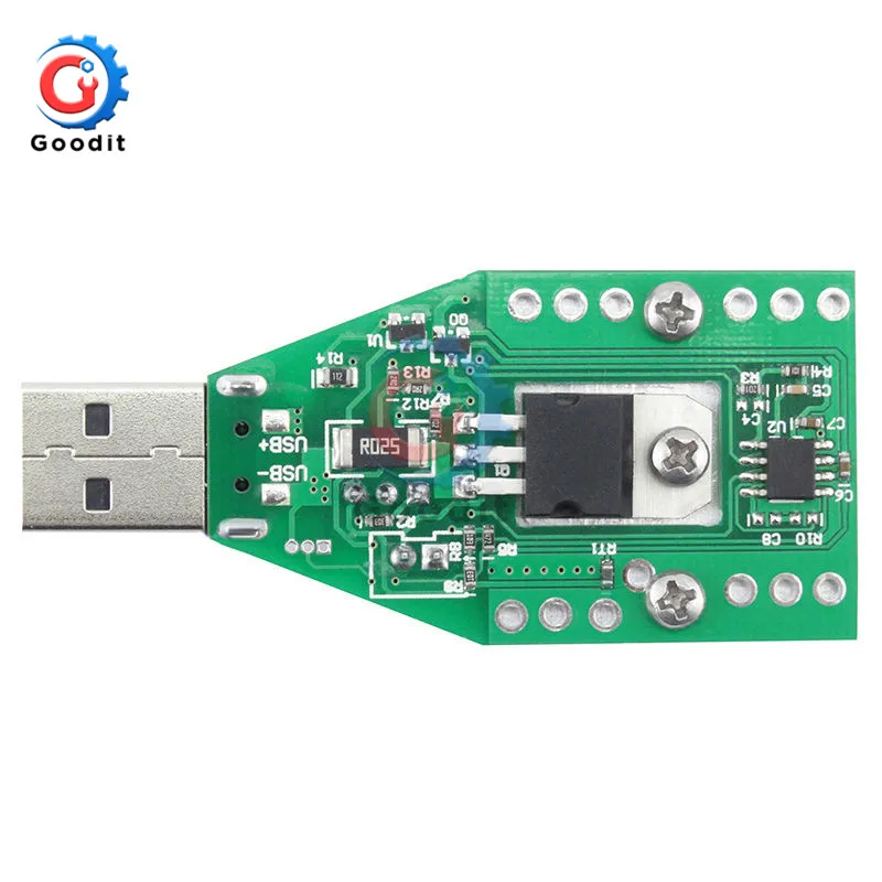 15W DC 3V-21V Electronic Test Load resistor USB Interface Battery Discharge Capacity Tester with Fan Adjustable Current Module 4