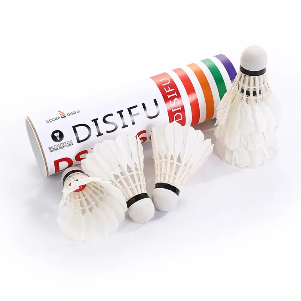 Badminton Shuttlecock badminton ball feather shuttlecock 3/6Pcs High Quality Badminton Hard Ball Head Duck Feather Badminton Shuttlecock Ball