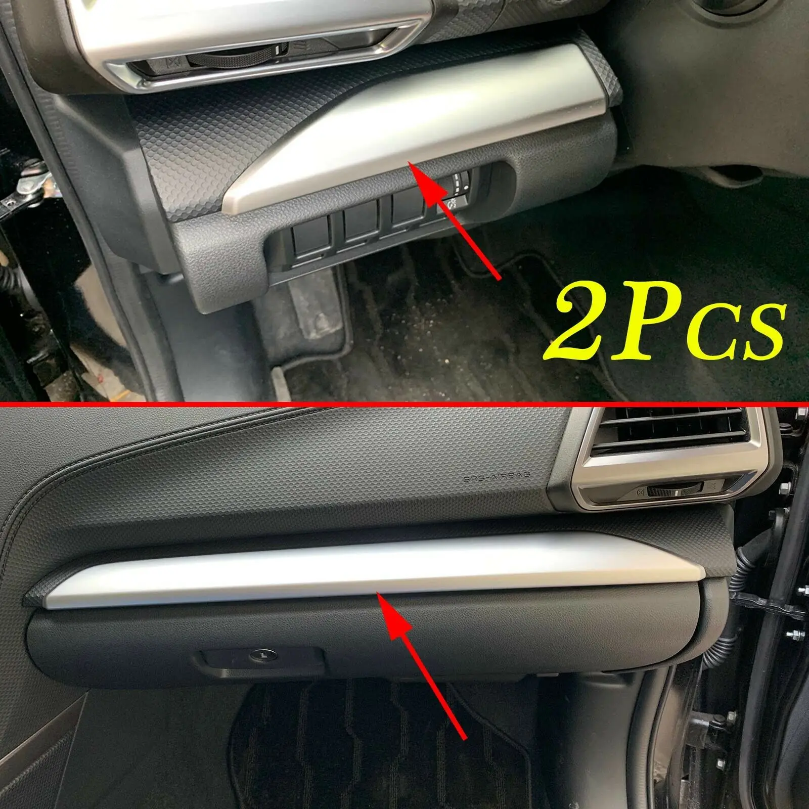 Chrome Center Console Cover Strip Molding Trim For Subaru Forester SK