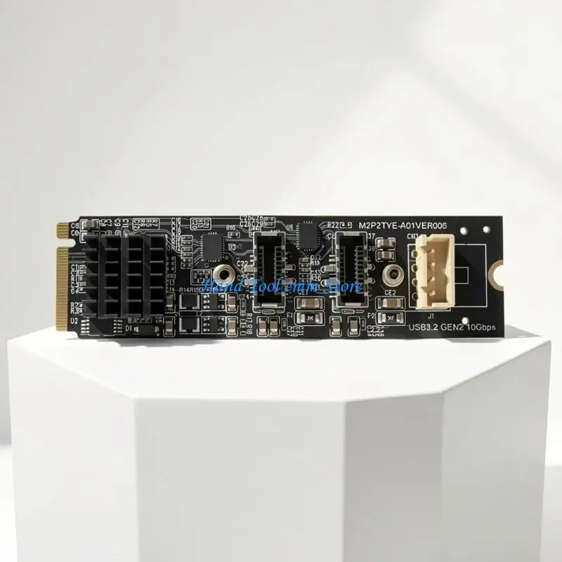H37F USB 3 버전 2 및 스토리지 사양과 일치하는 PCIe 키 M 연결용 콘센트 유형 C 10Gbps 확장 보드 2개
