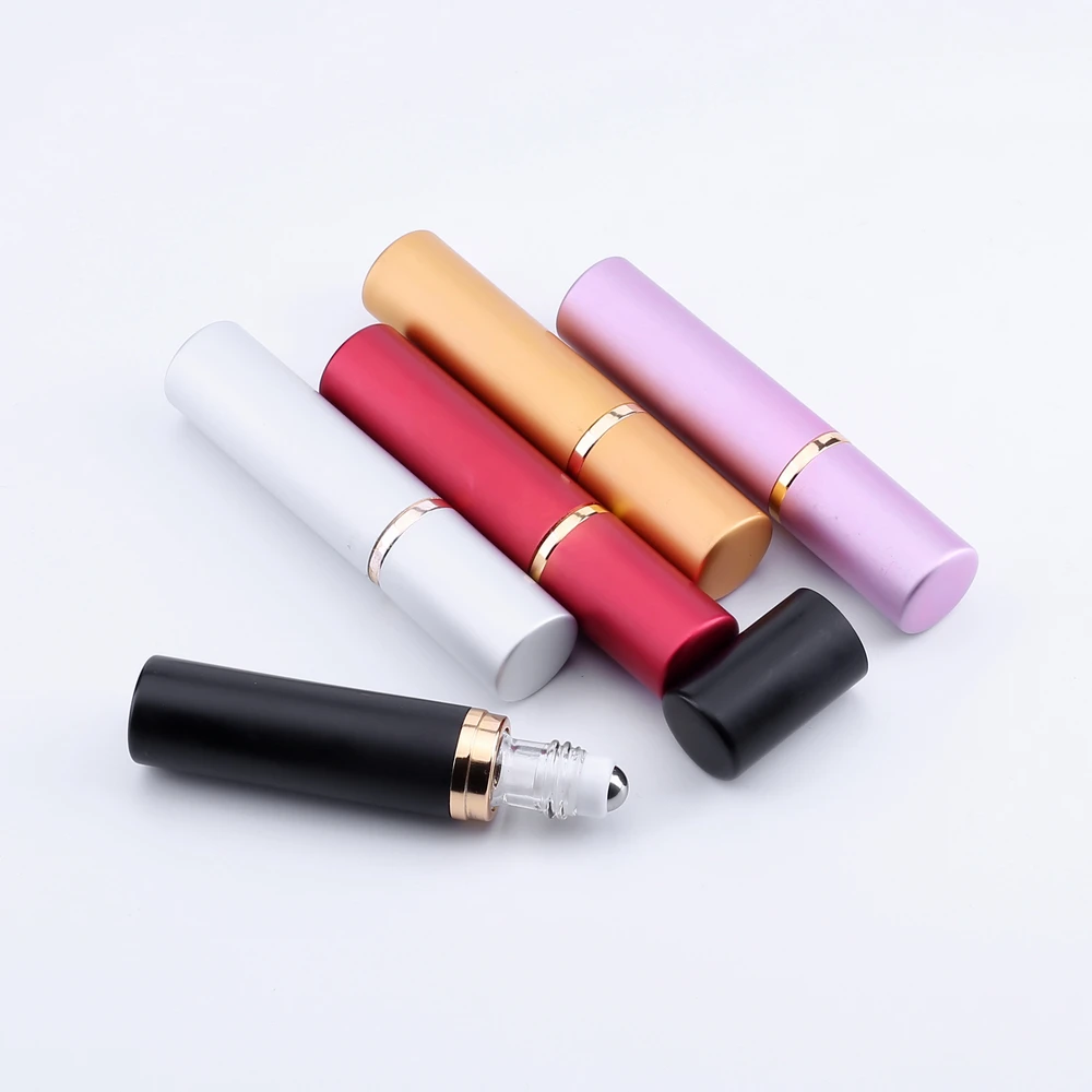 

500 шт., 5 мл, стеклянный флакон с алюминиевым корпусом для эфирных масел