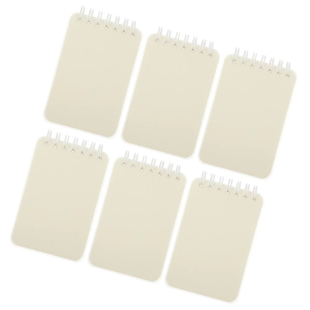 

6 Pcs Coil Book Sketch Pads Notebooks Small Spiral Sketchbooks Bulk Notepad