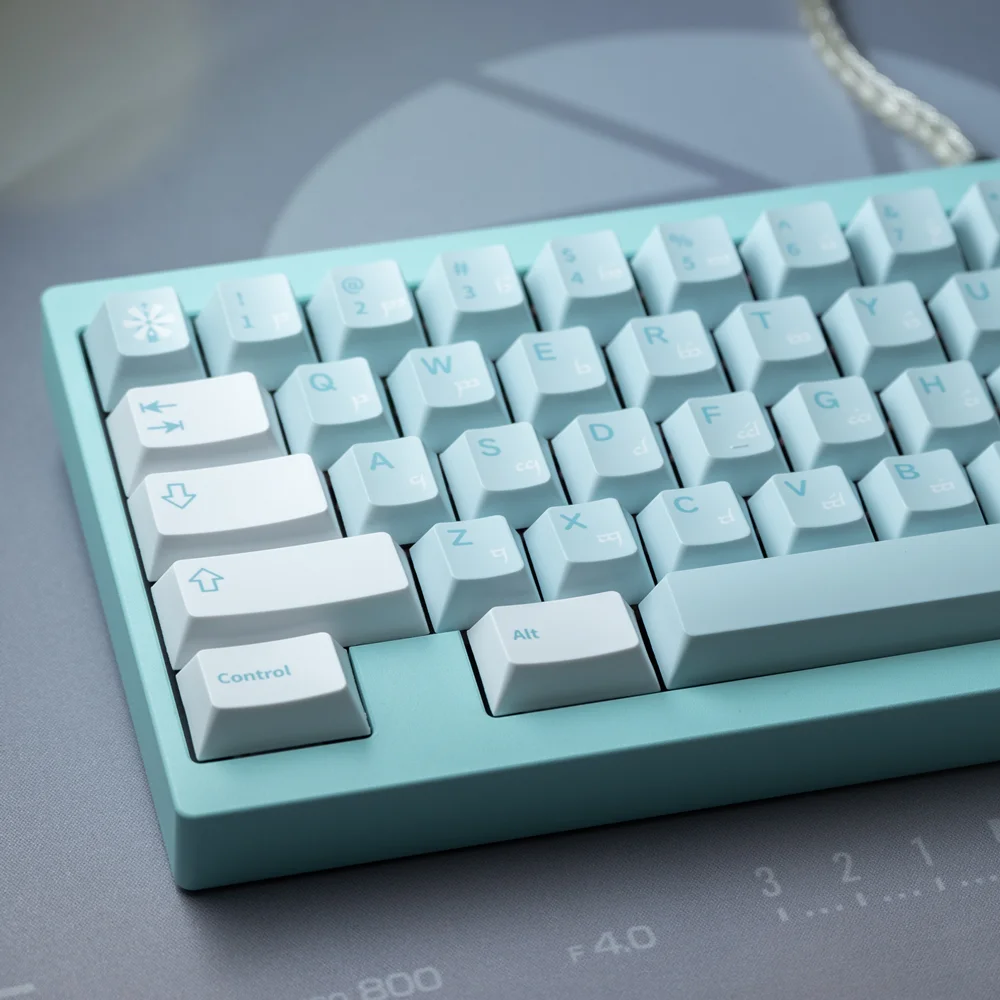 Teclado Mecânico Pbt Cereja Keycaps Flor do Vento Perfil Cereja Dye-sublimação Gateron Switches mx 142 Chaves - Imagem 2