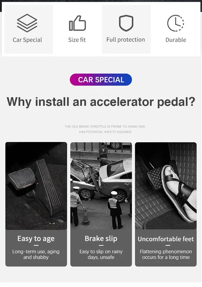 JESLEI Car Pedals For Jaguar F-Pace XE XF For Land Rover Discovery Sport For Range Rover Evoque Pedal, Mt With Rest - View #5