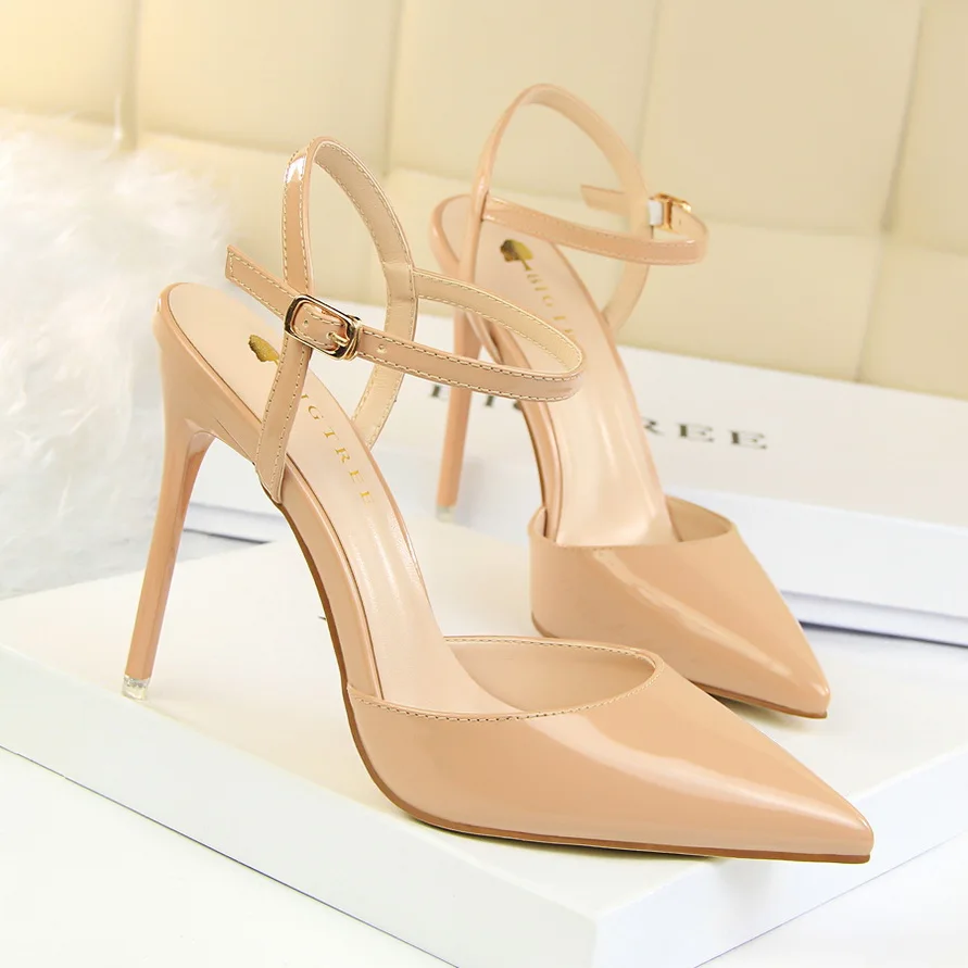 Dame Elegante Lavendel Spitz Scarpins Frauen Neue Sommer 10,5 cm Hohe Dünne Heels Sandalen Weibliche Chic Bankett Kleid Schuhe – Detail 23