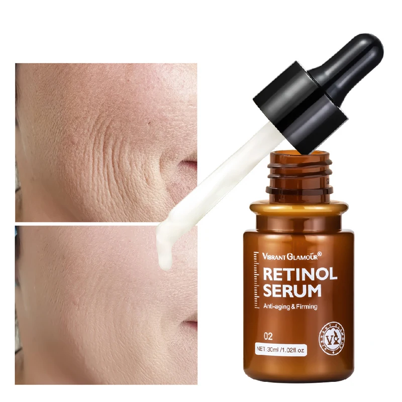 

Retinol Serum Anti Wrinkle Fade Dark Spots Facial Serum Whiten Brighten Skin Tone Compact Anti-Aging Potent Facial Care 30ml
