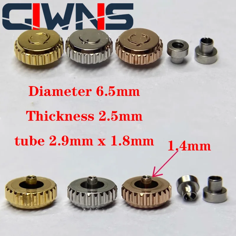 Orologio Maniglia Asta Testa Corona 6.5Mm Di Spessore 2.5Mm Accessori Per Baume & Mercier