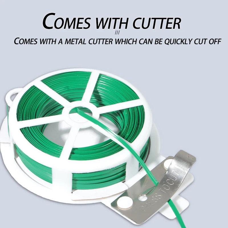 Plant Ties 20M/30M/50M/100M Versatile Gardening Twist Ties Plant Binding Wire plant ties