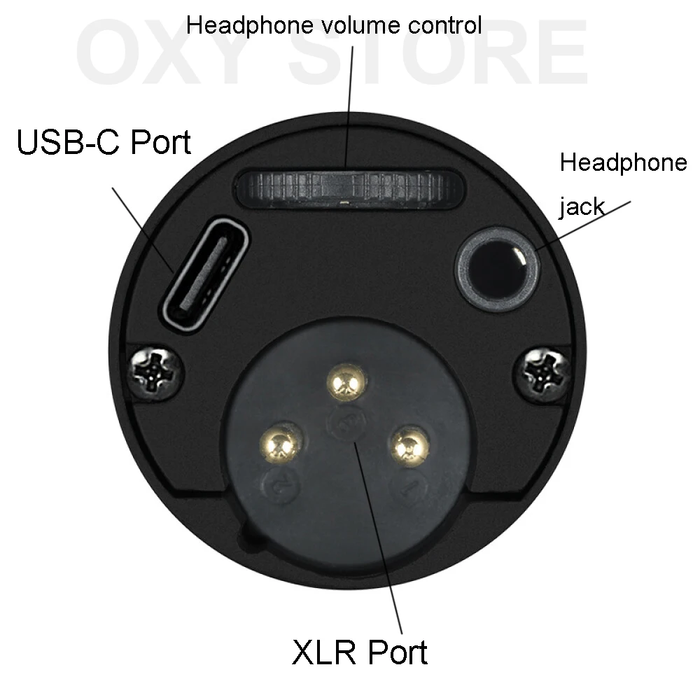 Original Audio Technica ATR2100x-USB Wired Cardioid Dynamic Microphone With XLR/USB Port,Headphone Jack, Headphone Volume Adjust 3