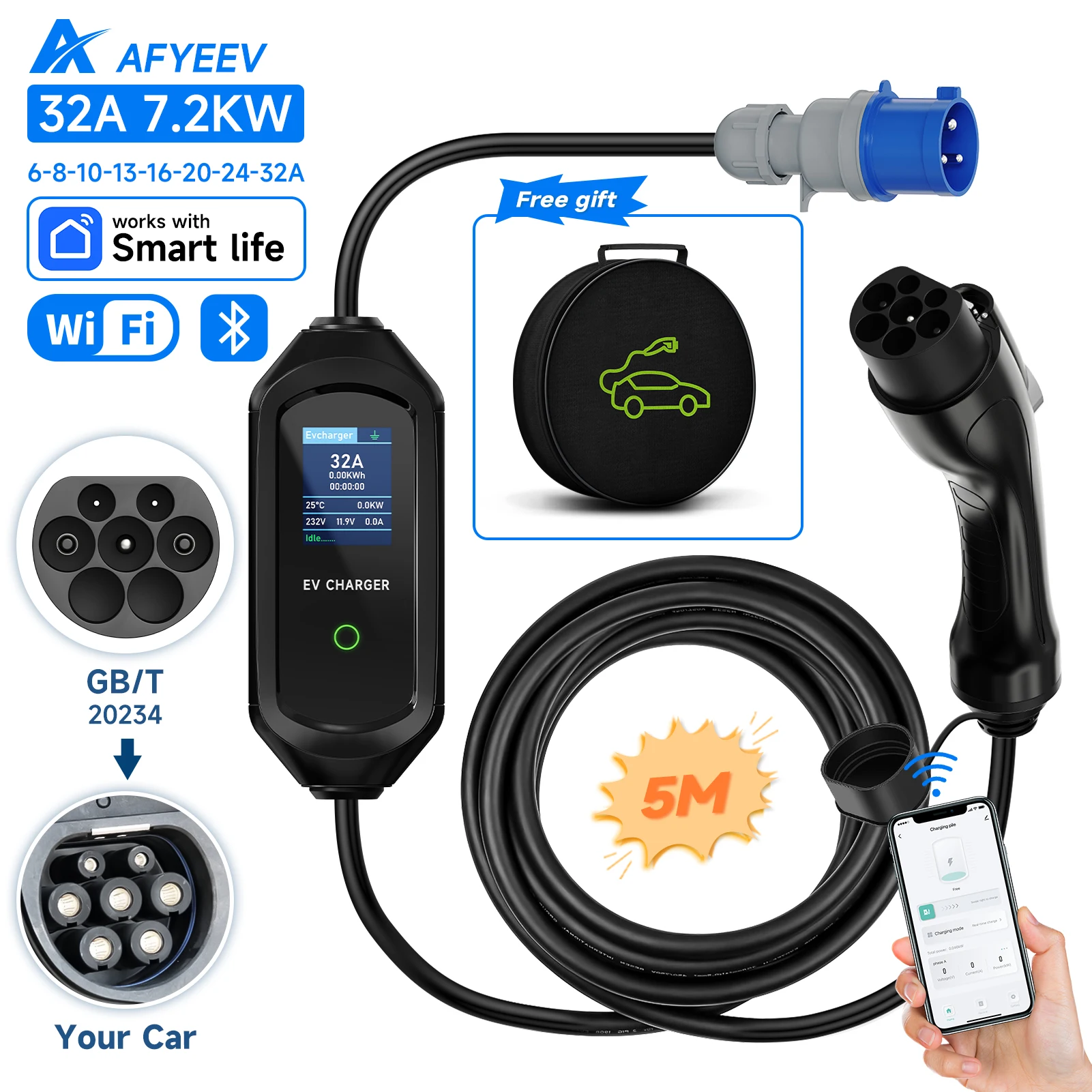 gbt 7.2KW 5m Cable