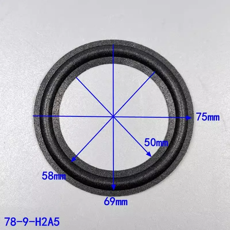 2Pcs 3 인치 오디오 스피커 폼 스피커 가장자리 수리 액세서리 3 인치 75mm