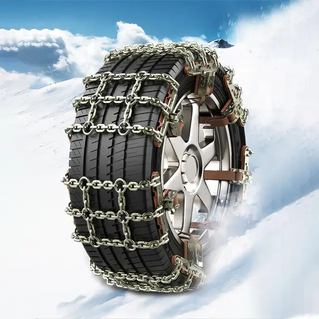 Chaîne à neige pour moto à deux roues, cryptage audacieux, boue, route de  montagne, pneu de sécurité - AliExpress
