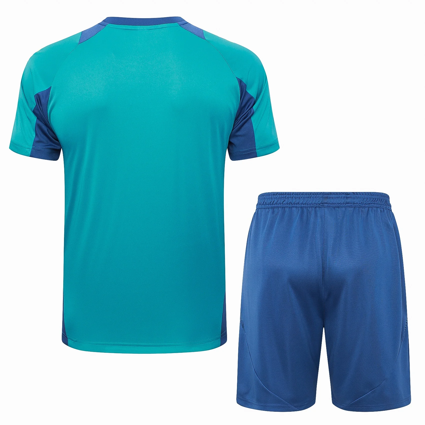 Adidas Soccer Jerseys Men Performance Comfortable Short-sleeved Breathable Durable Fashionable Training Suit Green Blue