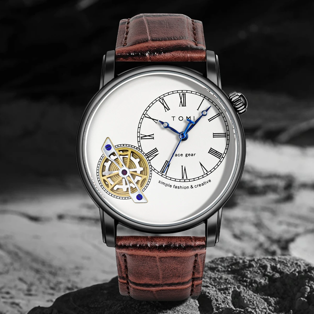 TOMI Set Gift Box Luxury and Fashionable Men's Quartz Watch