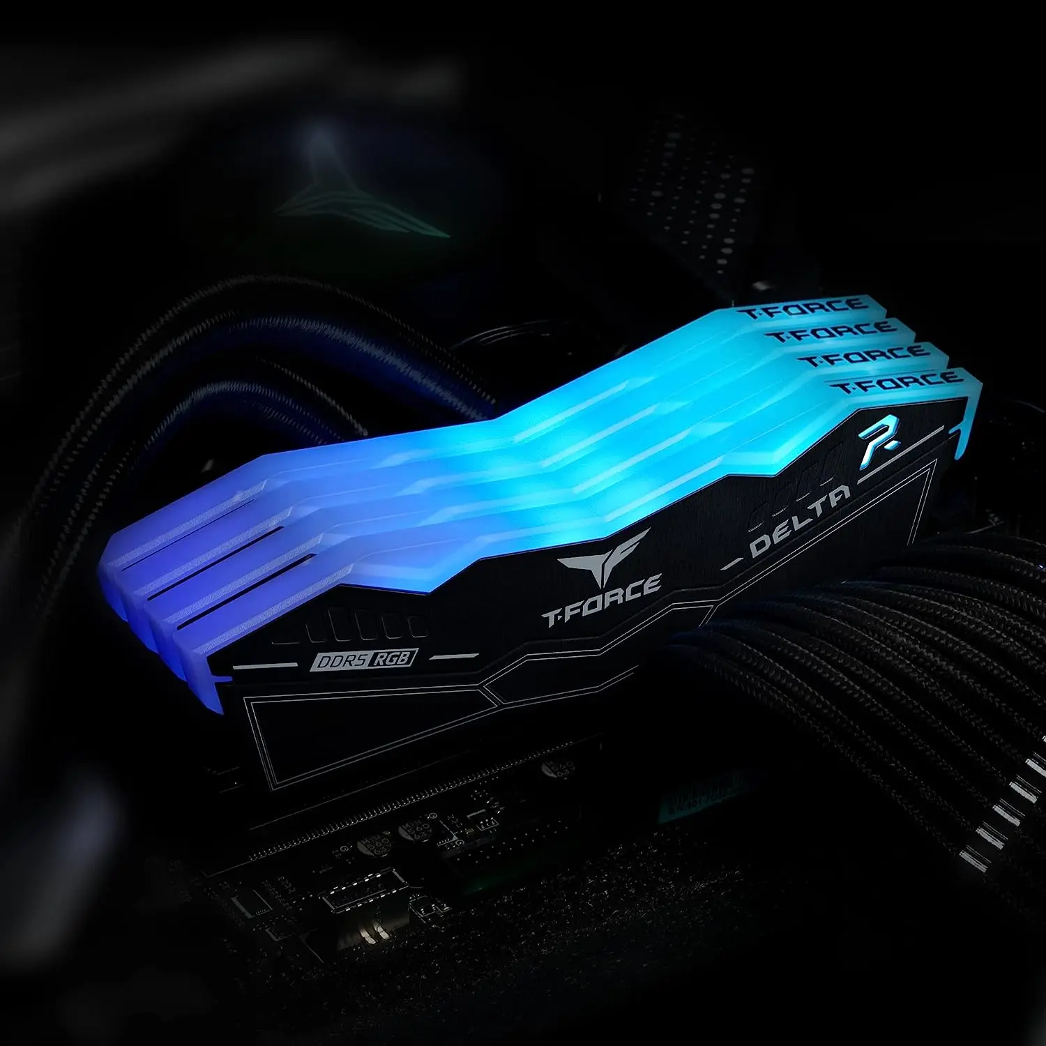 TEAMGROUP T-Force 델타 RGB DDR5 램, 인텔 XMP 3.0 및 AMD Expo 호환 데스크탑 메모리 모듈 램, 32GB (2x16GB), 6000MHz CL30