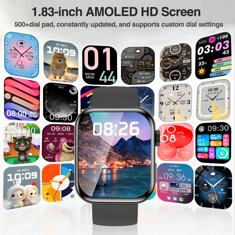 For IOS Watch Series 11 Men Women Smart Watch GPS Trajectory Bracelet AMOLED Display Bluetooth Call Sport Waterproof Smart Watch