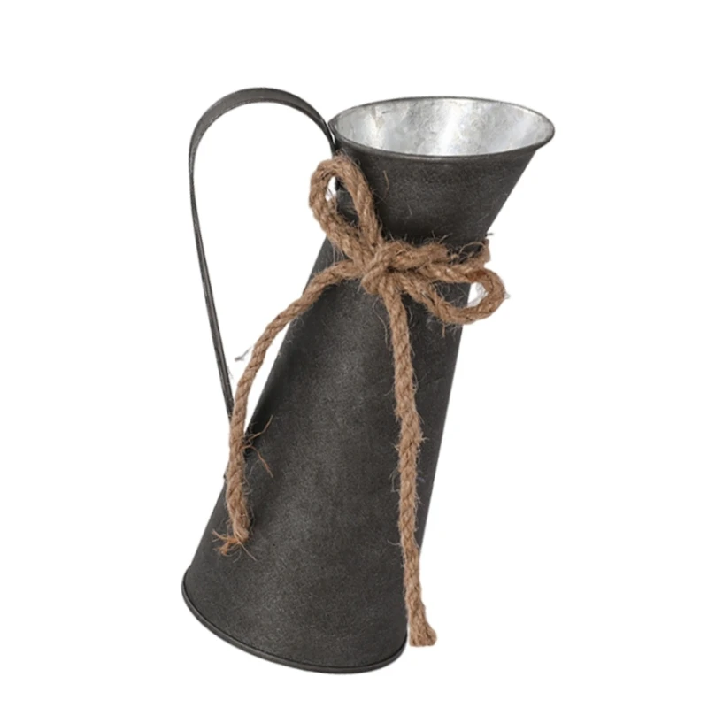 Rustics Paint Metal Milk Can Country Primitives Home Gardening Decoration 3