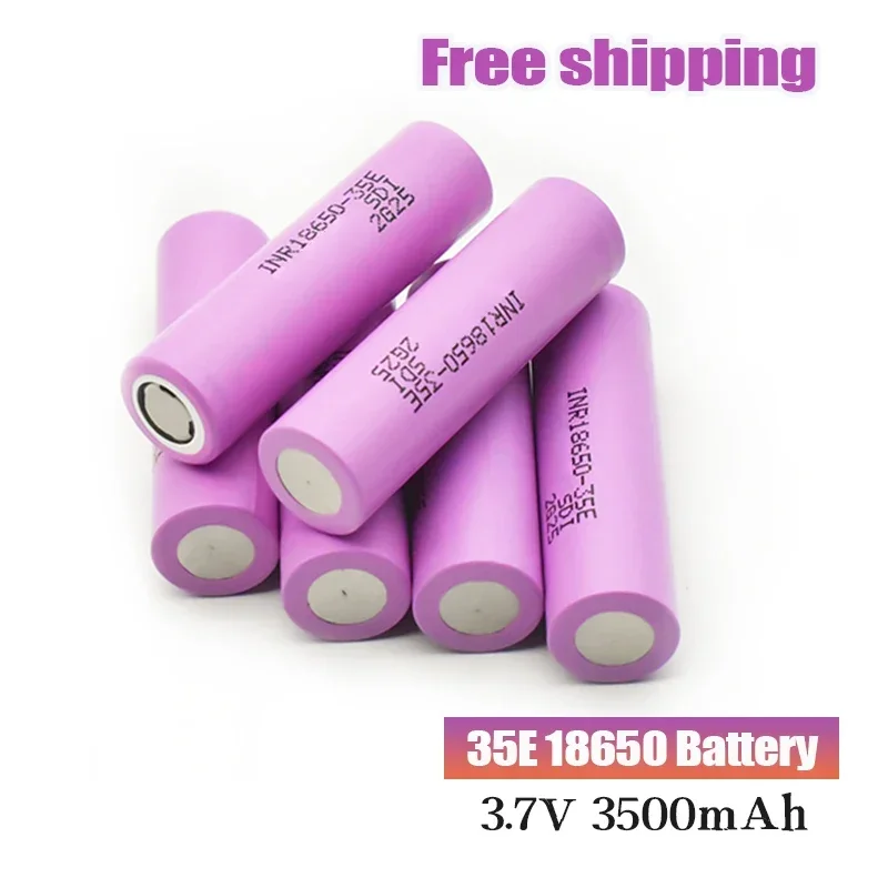  3500mAh battery 18650 rechargeable  20A Ontlading INR18650 35E 3.7V Li-Ion Oplaadbare Battery pilha 3 7v recarregavel 18650 