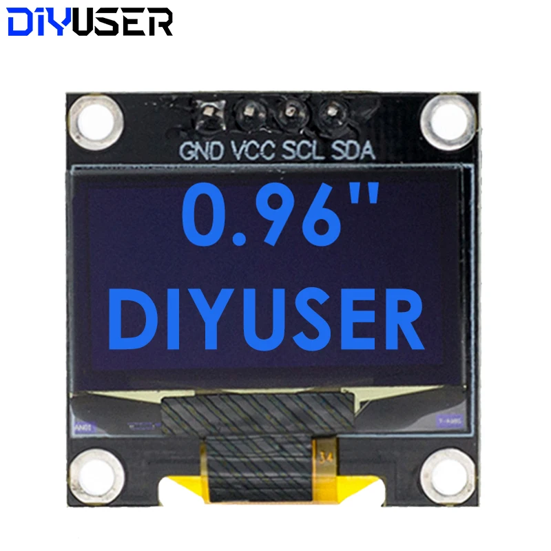 0.96 Inch OLED Display Module I2C IIC Serial White Screen 128x64 SSD1306 Driver Board Compatible with Arduino ESP32 STM32 image 6
