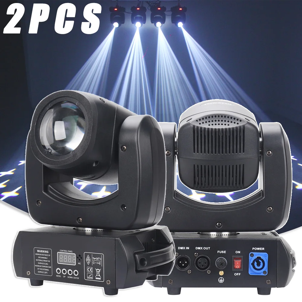 

2PCS LED 100W Beam Spot 18 Prism Moving Head Stage Light Effect DMX512 For Club KTV Disco DJ Party Lighting Christmas Wedding