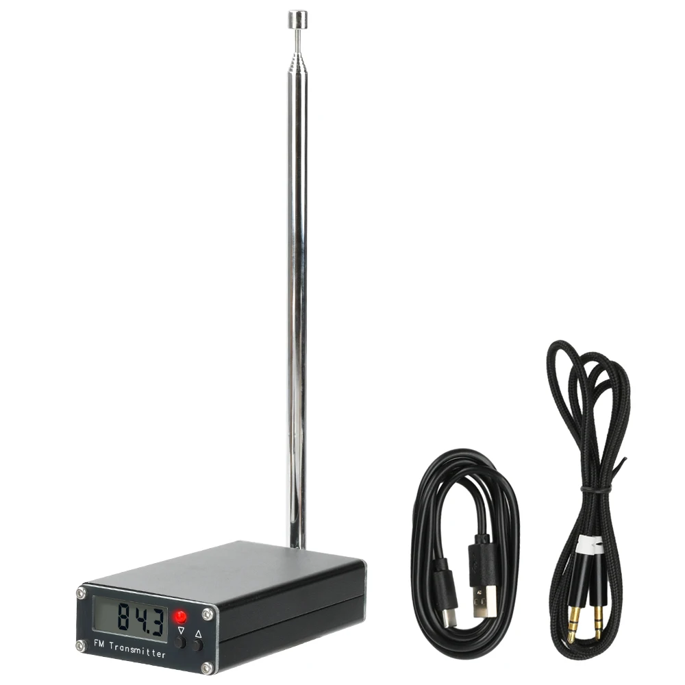 2000 Meter FM-Transmitter 0,5 W Digitalanzeige FM-Transmitter Stereo 76–108 MHz Typ-C-Schnittstelle – Detail 3