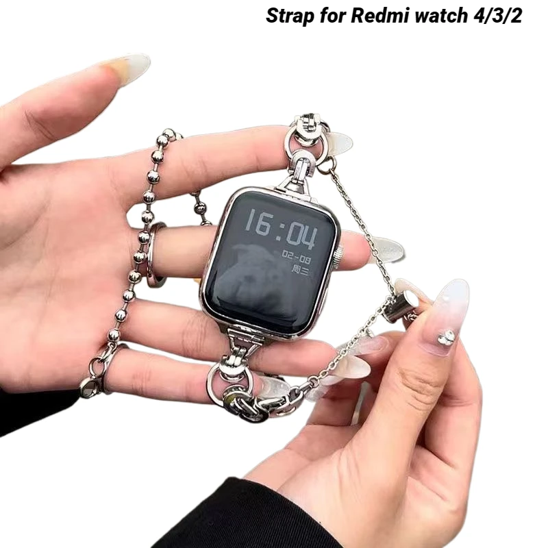 

Металлический ремешок для Redmi watch 4, браслет из нержавеющей стали Correa, спортивный ремешок для Redmi watch 4/3/2, умные часы, женский браслет