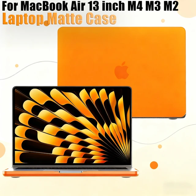 Coque rigide de protection mate pour ordinateur portable M5, compatible MacBook Air 13,6 pouces (versions 2022-2026), modèles M4, M3, M2, A3449, A3240, A3113, A2681 1