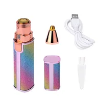 4 set Rechargeable Eyebrow Trimmer Razor 2 in 1 Hair Remover Facial Lipstick Pen Shaver For Women Epilator 5