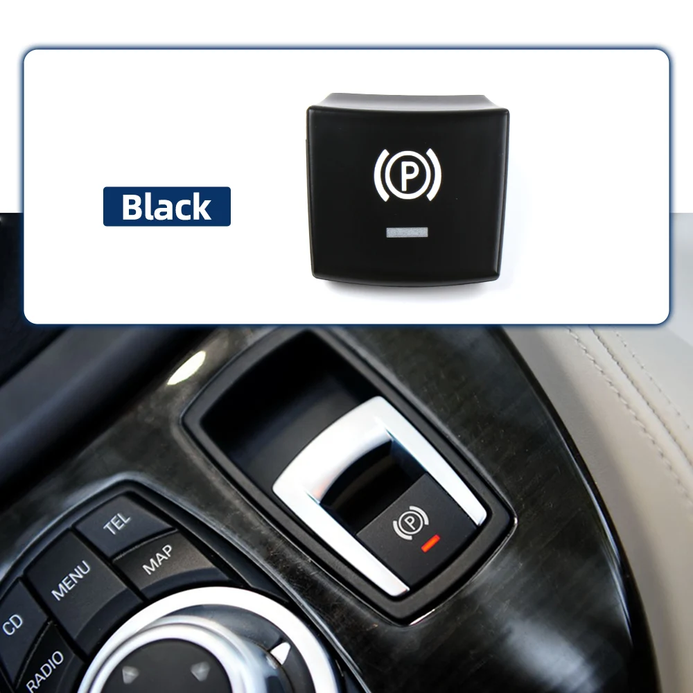 Car Parking Hand Brake Switch P Button Switch Key Cover Handbrake Knob Cap Replacement For BMW Z4 E89 2009-2015 61319184269