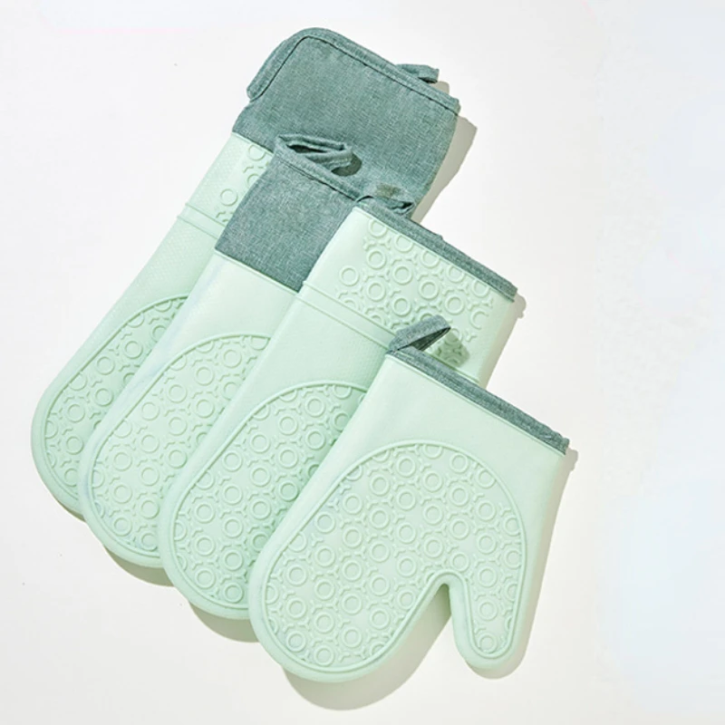 Silicone Heat Insulation Gloves, Anti-Scalding, Baking Utensils, Hand Clamp Gloves, Simple Oven, Microwave, Kitchen Household To