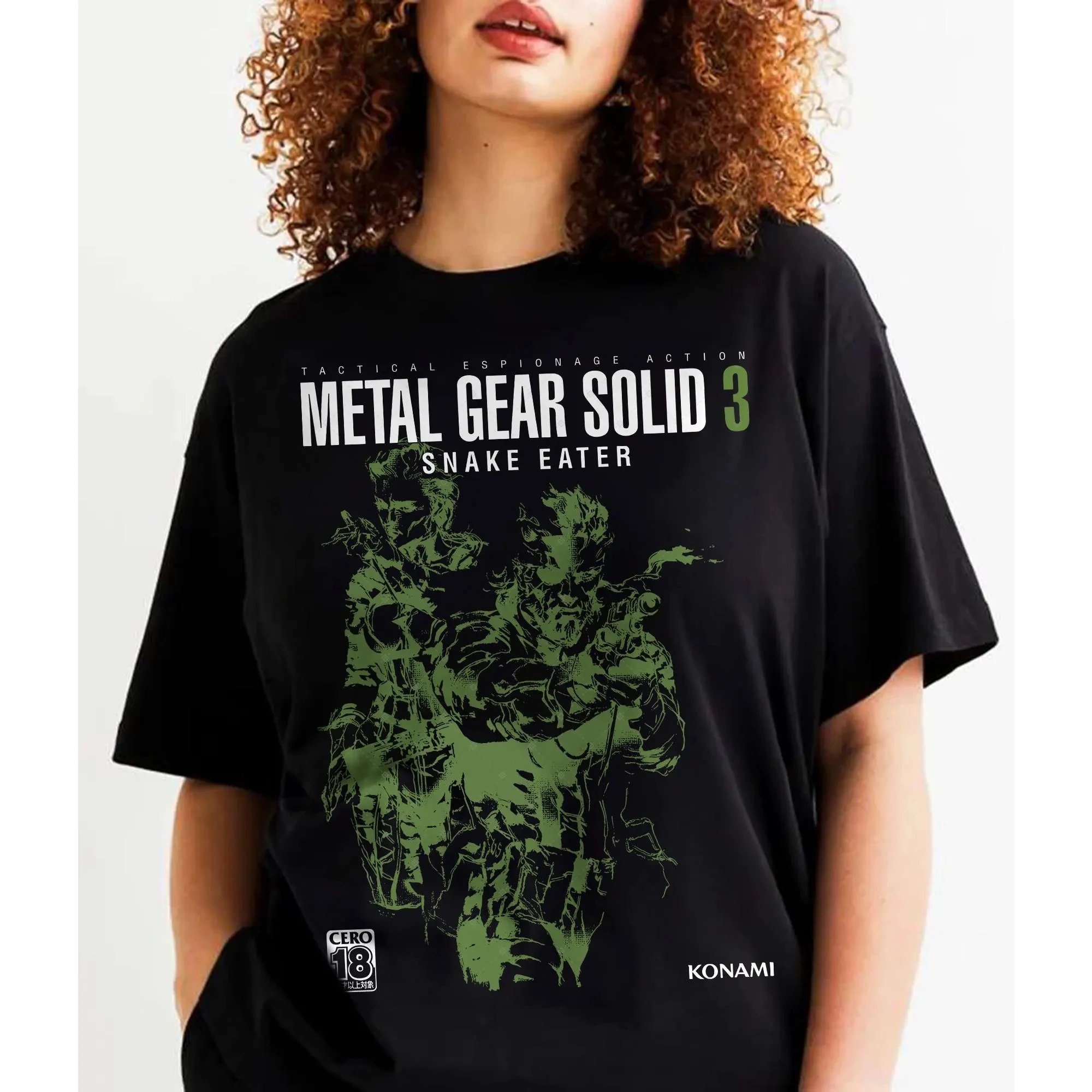 T-shirt d'été créatif Metal Gear Solid 3 Snake en pur coton, col rond, cadeau émouvant, tailles S-5XL