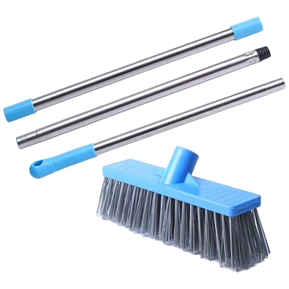 

Floor Scrub Brush with Long Handle Stiff Bristle Shower Cleaning Broom Deck Brush