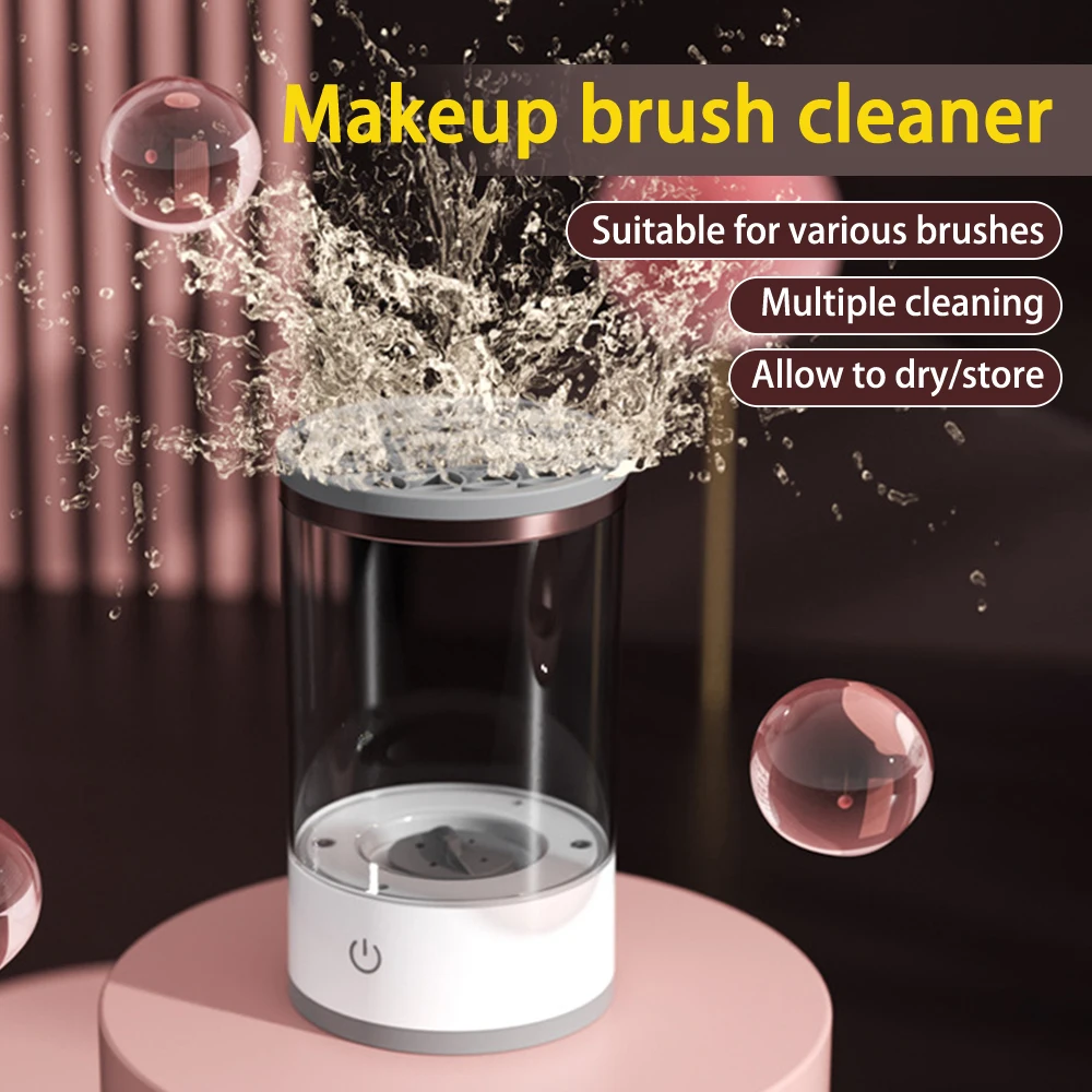 Electric Makeup Brush Cleaner USB Plug Portable Automatic Makeup Brushes Machine Quick Cleaner Brush Cleaning Stand Device