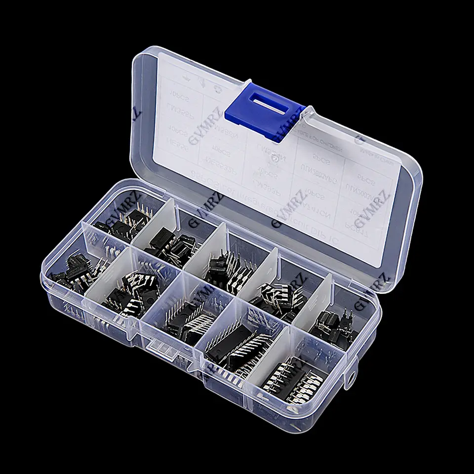 10Values 85PCS IC LM393P UA741CN Chip IC Kit DIP Direct Insertion Single Precision Timer LM358 NE555 LM358P NE5532P PC817 image 2