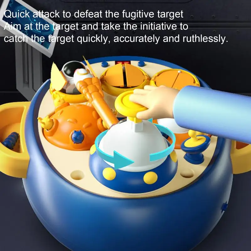 Whack Attack Arcade Rotating Fish Board Game Fun Educational Toys With Multi-Player Mode For Toddler Kid 2